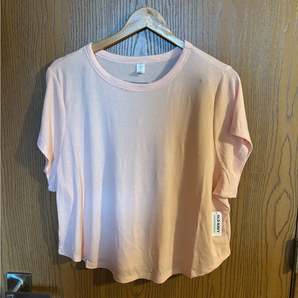 Old Navy Light Pink Short Sleeve Tee